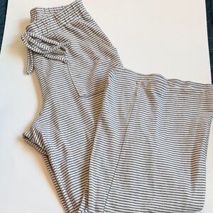 Hem & Thread Black and White Striped Garment